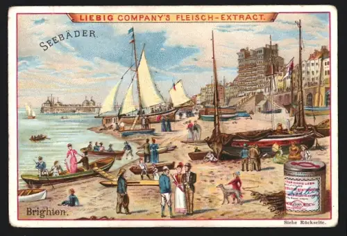 Sammelbild Liebig, Seebäder, Brighton