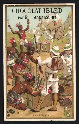 Sammelbild Mondicourt, Chocolat Ibled, Les Présents