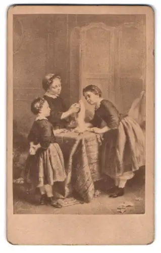 Fotografie Gemälde The Toilet of the Virgin, nach Lanfant de Metz