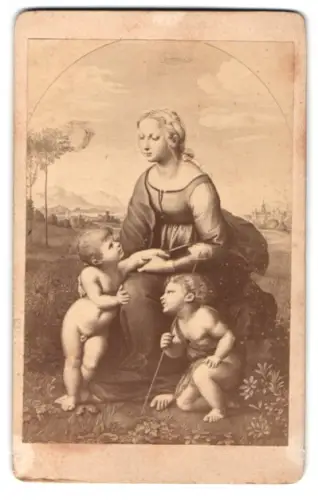 Fotografie Gemälde La belle jardinière, nach Raphael