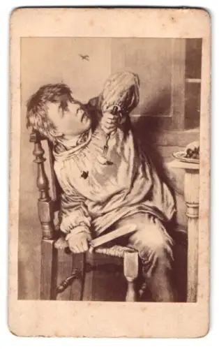 Fotografie Gemälde Die Wespe, Gemälde von Hund