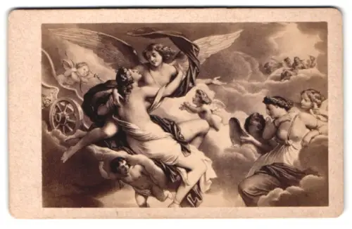 Fotografie Gemälde Psyche recue dans l`Olymphe, nach Deveria