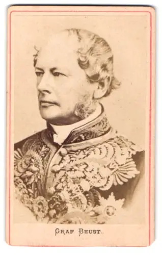 Fotografie Friedrich Ferdinand Graf von Beust im Portrait