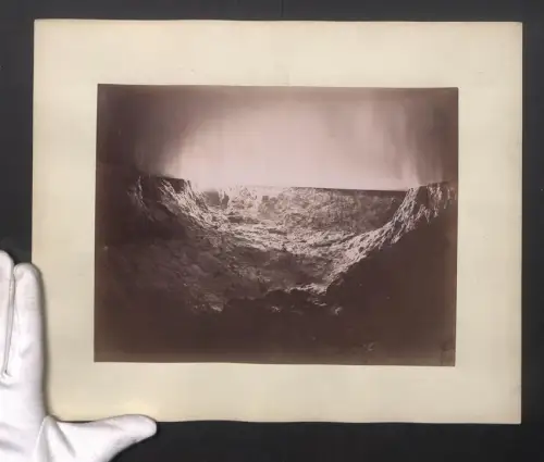 Fotografie unbekannter Fotograf, Ansicht Capri, Grotta azzurra, Grossformat 28 x 35cm