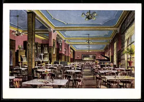 AK Fulda, Cafe-Konditorei von Gustav Hesse