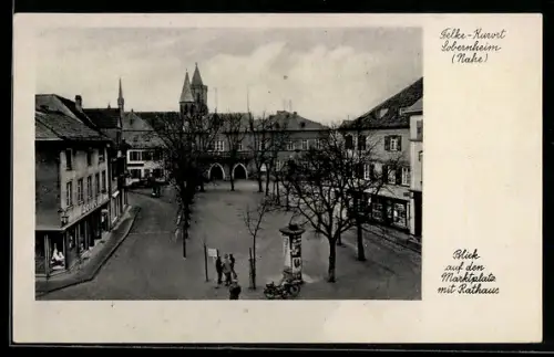 AK Sobernheim /Bahe, Blick auf den Marktplatz mit Rathaus