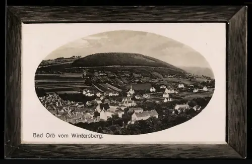 AK Bad Orb, Ortsansicht vom Wintersberg