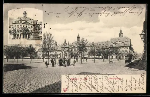 AK Hanau a. M., Marktplatz