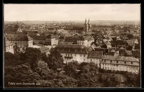 AK Fulda, Stadtansicht vom Domturm