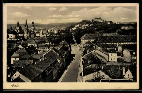 AK Fulda, Stadtansicht mit Dom und Schloss