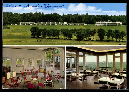 AK Herbstein /Vogelsberg, Kolping-Feriendorf, Speisesaal, Aufenthaltsraum