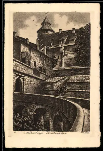 Künstler-AK Nürnberg, Vestnertor