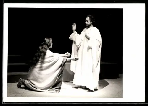 AK Waal, Passionsspiele 1961, Jesus und Maria Magdalena