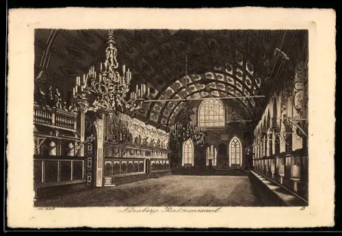 Künstler-AK Nürnberg, Rathaussaal