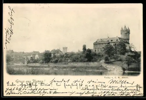 AK Hanau, Schloss Philippsruhe, Flussufer