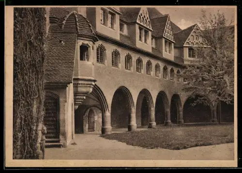 AK Halle /Saale, Hof der Moritzburg