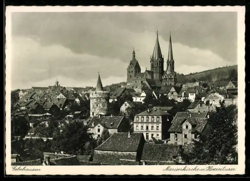 AK Gelnhausen, Marienkirche und Hexenturm