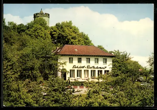 AK Ortenberg, Lissberg, Schloss-Restaurant OHG mit Hotel, Burgturm