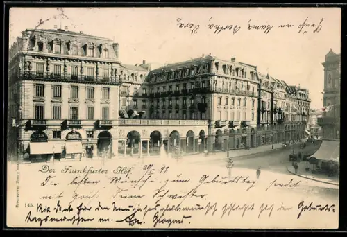 AK Frankfurt a. M., Hotel Frankfurter Hof
