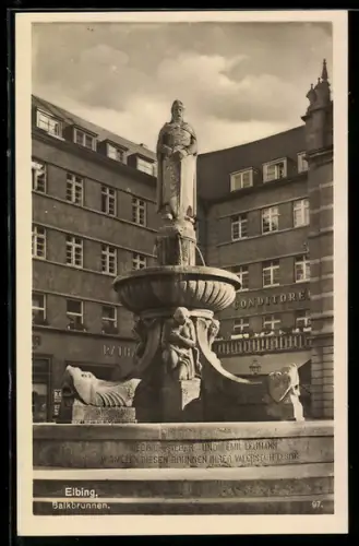 AK Elbing, Balkbrunnen und Conditorei