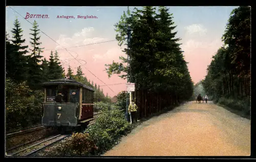 AK Barmen, Anlagen, Bergbahn und Kohlestrasse