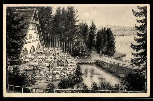 AK Körbecke /Soest, Haus Daheim, Gasthaus und Pension am Möhnesee, Inh. F. A. Schürmann