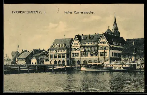 AK Friedrichshafen a. B., Cafe Rommelspacher