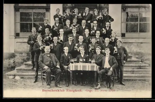 AK Auma-Triptis, Burschenklub Einigkeit, Gegründet 1909