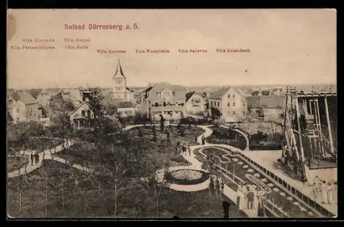 AK Dürrenberg, Villa Meissner, Villa Westphalia und Villa Bellevue