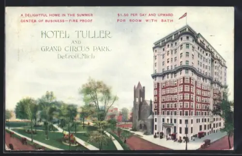 AK Detroit, MI, Hotel Tuller and Grand Circus Park