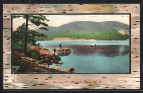 AK Crow`s Nest, NY, View of Crow`s Nest on the Hudson River