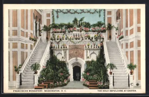 AK Washington DC, Franciscan Monastery, The Holy Sepulchre at Easter