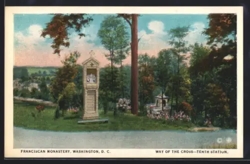 AK Washington DC, Franciscan Monastery, Way of the Cross, Tenth Station