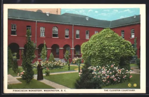 AK Washington DC, Franciscan Monastery, The Cloister Courtyard