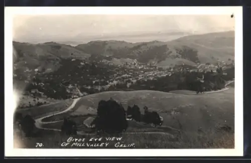 Foto-AK Mill Valley, CA, Birds Eye View