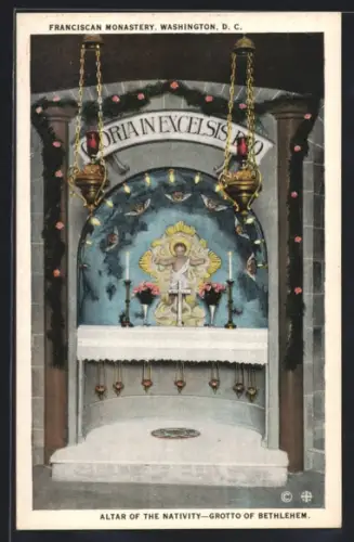 AK Washington, D.C., Franciscan Monastery, Altar of the Nativity, Grotto of Bethlehem