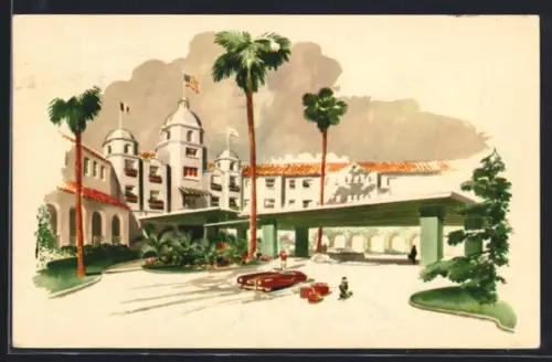 AK Beverly Hills, CA, Beautiful Beverly Hills Hotel