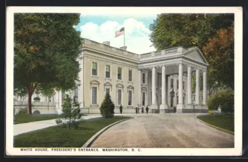 AK Washington D.C., White House, President`s Entrance