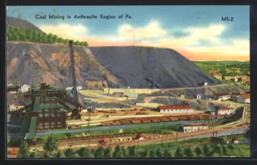 AK Mountaintop, PA, Coal Mining in Anthracite Region