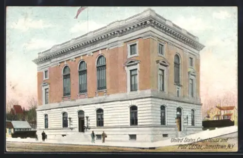 AK Jamestown, NY, United States Court-House and Post Office