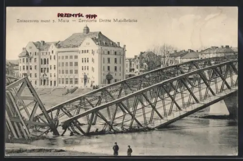 AK Przemysl, Zniszczony most 3. Maia 1939
