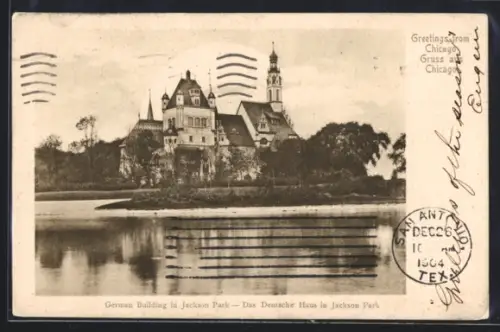 AK Chicago, IL, German Building in Jackson Park
