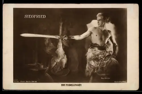 AK Die Nibelungen, Siegfried mit Balmung