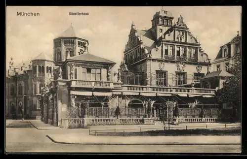 AK München, Künstlerhaus und Synagoge