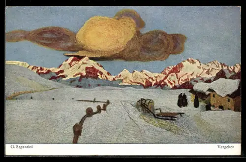 Künstler-AK Giovanni Segantini: Vergehen