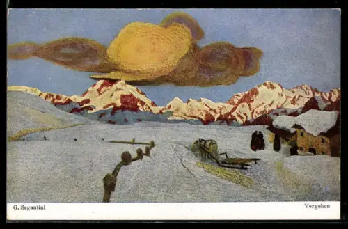 Künstler-AK Giovanni Segantini: Vergehen