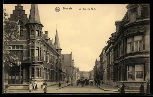 AK Renaix, La Rue du Midi