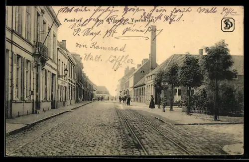 AK Messines, Rue d`Ypres