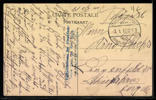 AK Messines, Rue d`Ypres