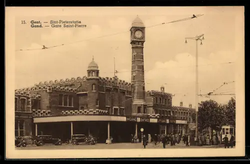 AK Gent, Sint-Pieterstatie, Gare Saint-Pierre, Bahnhof